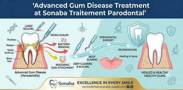 Advanced Gum Disease Treatment at Sonaba Traitement Parodontal